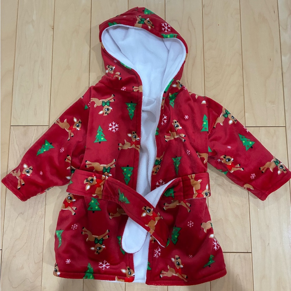 Rudolph Red-Nosed Reindeer Baby Robe